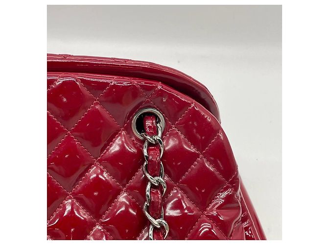 Bowling Borsa Chanel Rossa in vernice Rosso - vista 11