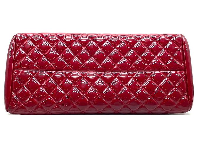 Bowling Borsa Chanel Rossa in vernice Rosso - vista 4