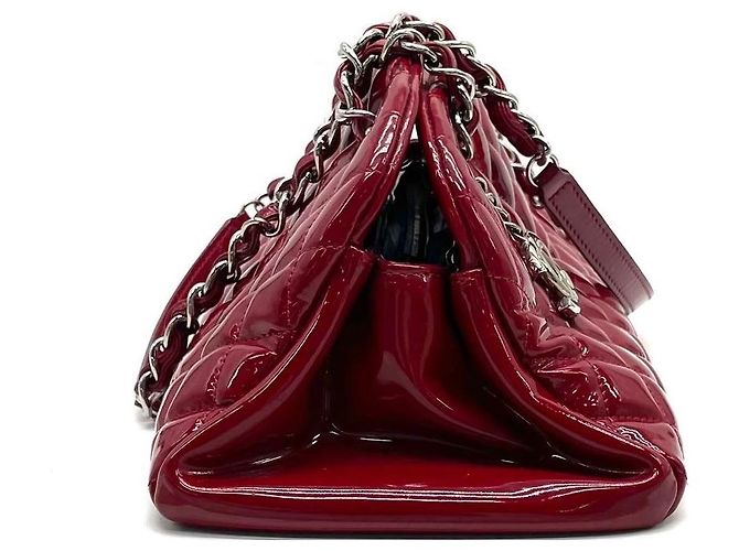 Bowling Borsa Chanel Rossa in vernice Rosso - vista 5