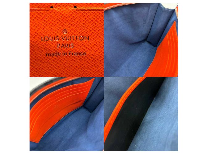 Clutch Pochette Voyage MM Blu Navy Louis Vuitton - vista 6