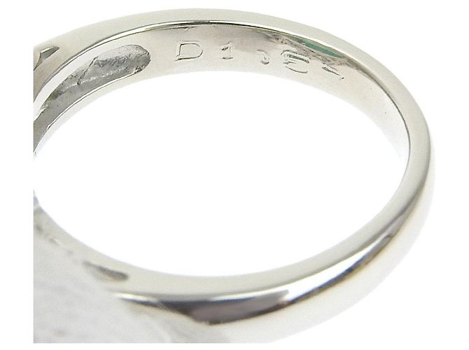 Autre Marque Anillo de esmeralda Pt900 5.917ct Diamante 1.57ct Tamaño 11 Verde - vista 3
