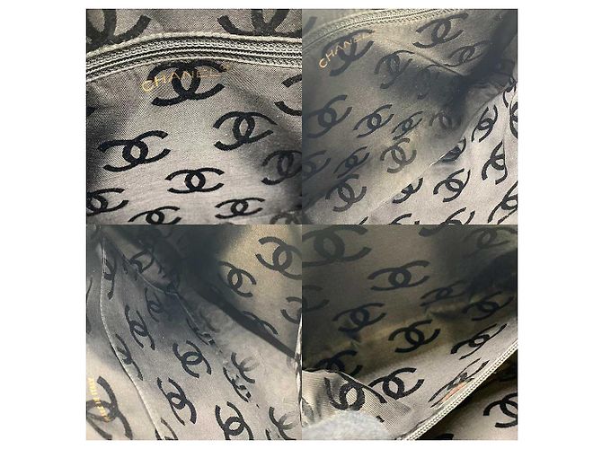 Bolsa de ombro Chanel em couro de cordeiro V-Stitch com corrente Preto - vista 6