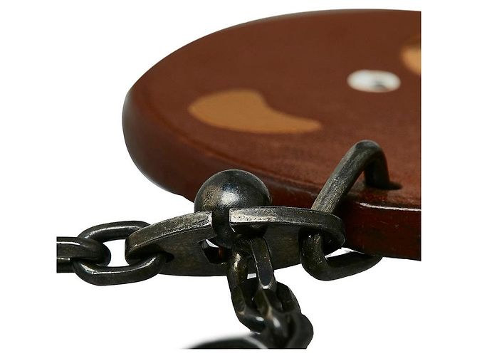Hermès Charm de cuero animal de Hermes Castaño - vista 2