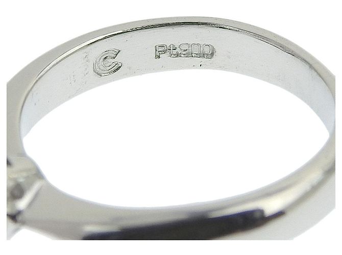 Autre Marque Platin-Diamantring PT900 0,325 ct Größe 7 Silber - Ansicht 2