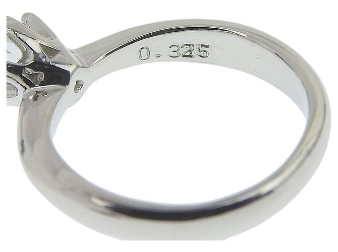 Autre Marque Platin-Diamantring PT900 0,325 ct Größe 7 Silber - Ansicht 3