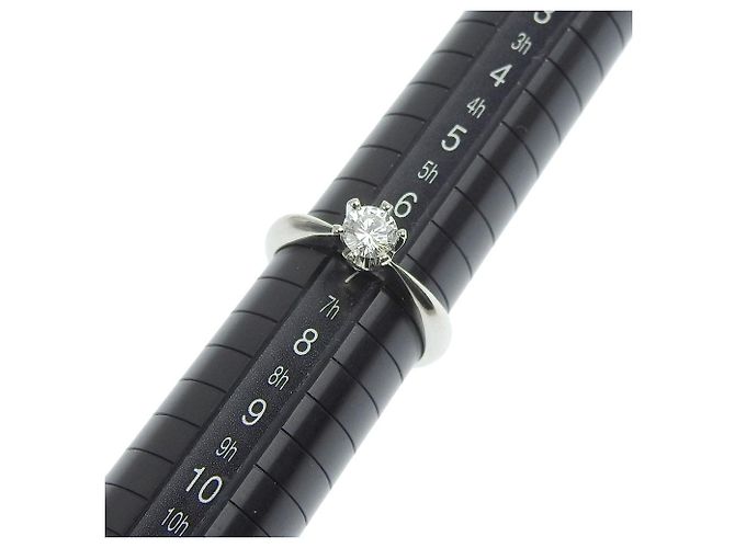 Autre Marque Platin-Diamantring PT900 0,325 ct Größe 7 Silber - Ansicht 6