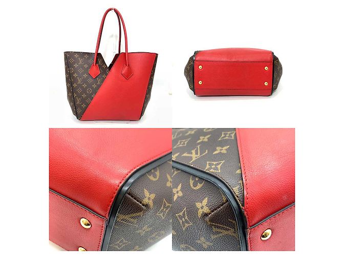 Borsa Tote Kimono MM Louis Vuitton Marrone Rosso - vista 2