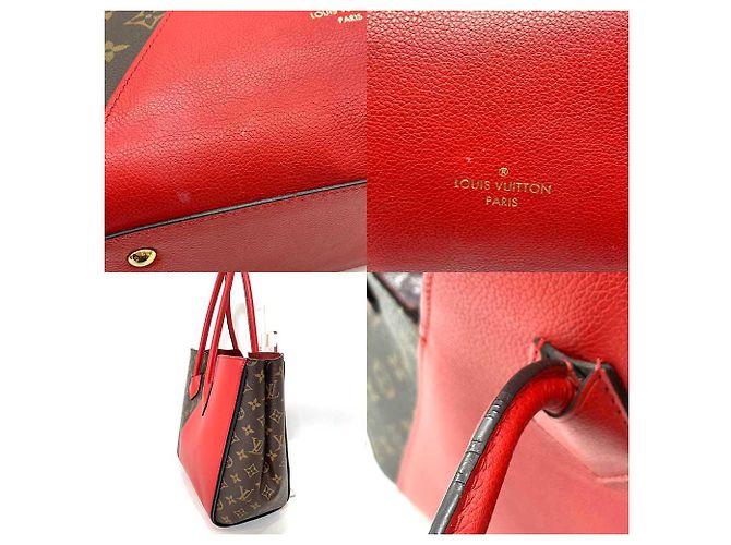 Borsa Tote Kimono MM Louis Vuitton Marrone Rosso - vista 3