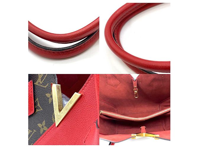 Borsa Tote Kimono MM Louis Vuitton Marrone Rosso - vista 4