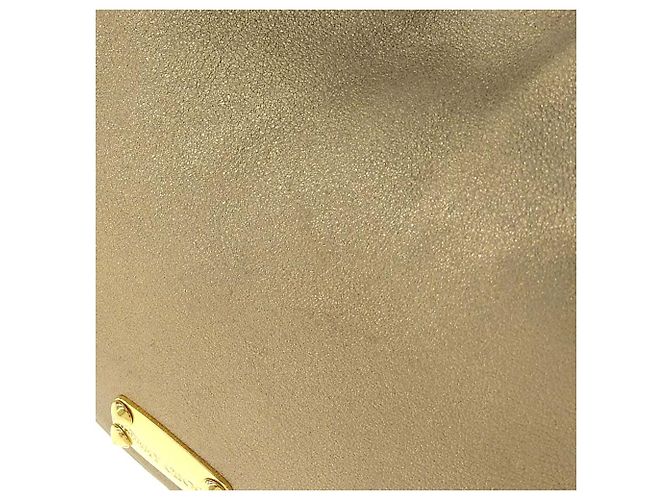 Borsa a spalla in pelle con frange Jimmy Choo oro D'oro - vista 7
