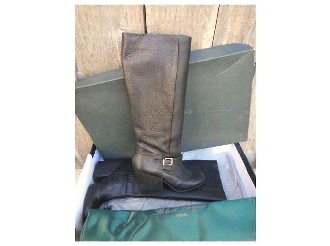 Botas Robert Clergerie Barry de piel negra Negro - vista 3