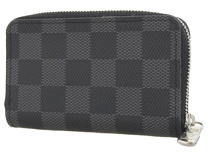 Porte-monnaie Zippy Damier Graphite Louis Vuitton N63076 Gris - vue 2
