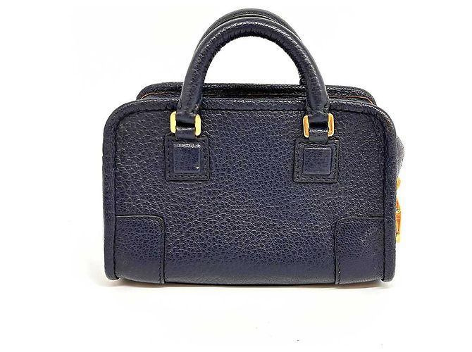 Borsa a mano Loewe Micro Mini Amazona blu navy - vista 2