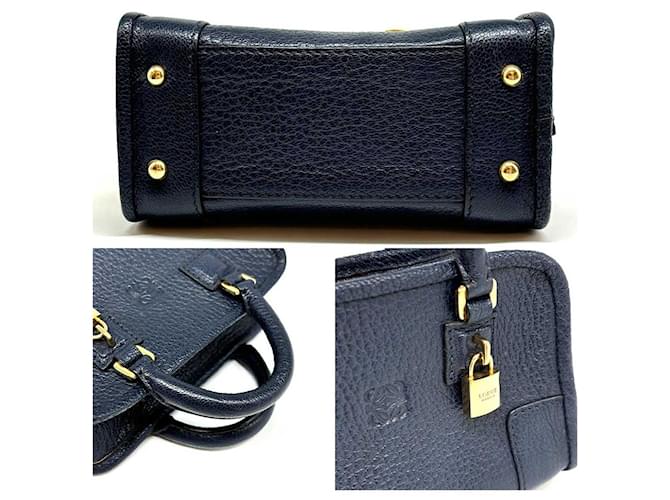 Borsa a mano Loewe Micro Mini Amazona blu navy - vista 4