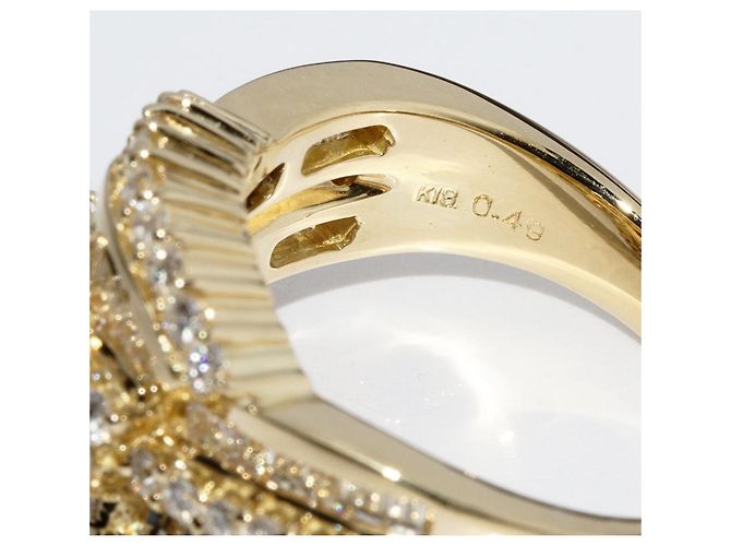 Autre Marque Au750 Saphir-Diamantring Golden - Ansicht 4