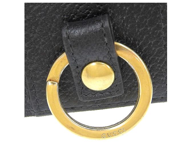 Gucci Leather Key Case 435297 496085 Black - view 5