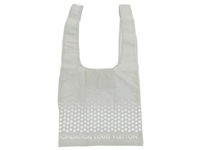 Louis Vuitton Eco Bag Nylon Polyester Dot Pattern Grey - view 2