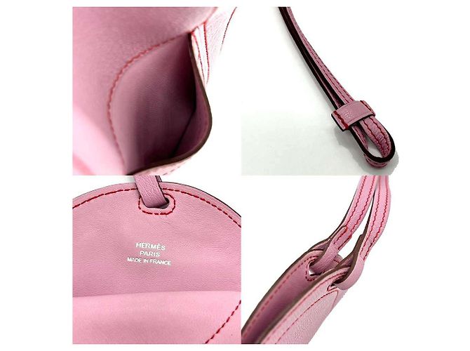 Hermès Hermes Leder In-the-Loop To-Go Bag Charm Kartenetui Pink - Ansicht 3