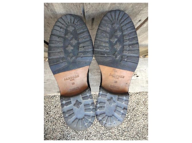 Botas Sartore de cuero negro - vista 6