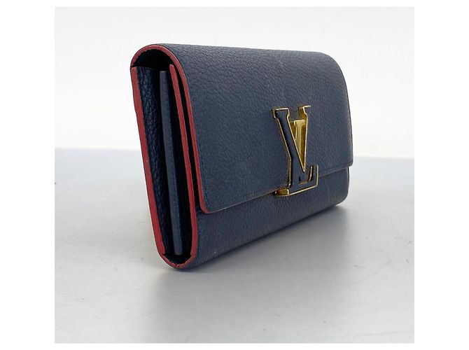 Cartera Capucines Louis Vuitton Azul marino - vista 4