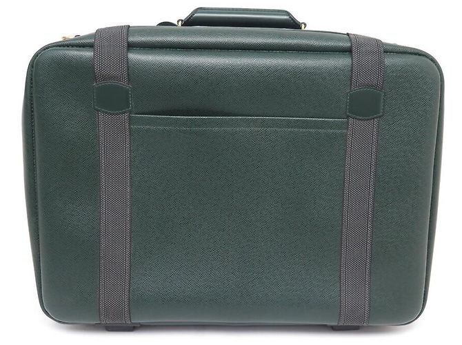 BORSA DA VIAGGIO LOUIS VUITTON SATELLITE 55 IN PELLE TAIGA VERDE - vista 2