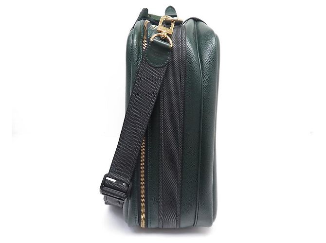 BORSA DA VIAGGIO LOUIS VUITTON SATELLITE 55 IN PELLE TAIGA VERDE - vista 3