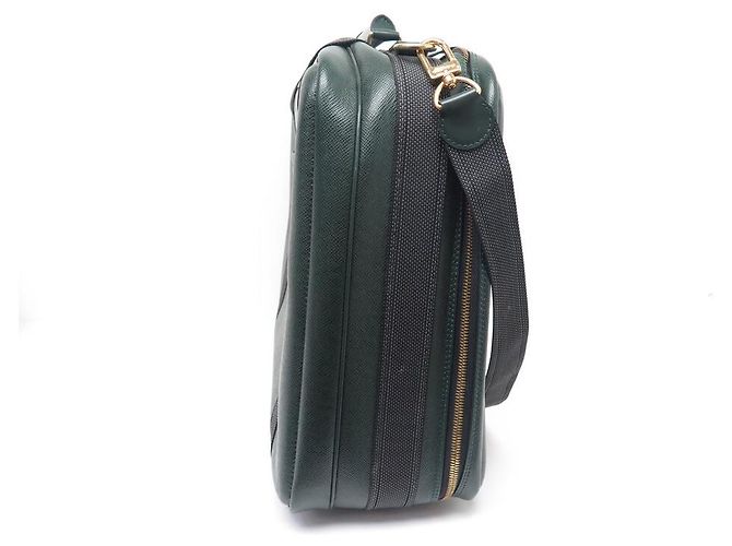 BORSA DA VIAGGIO LOUIS VUITTON SATELLITE 55 IN PELLE TAIGA VERDE - vista 4