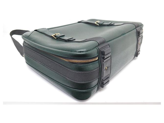 BORSA DA VIAGGIO LOUIS VUITTON SATELLITE 55 IN PELLE TAIGA VERDE - vista 5