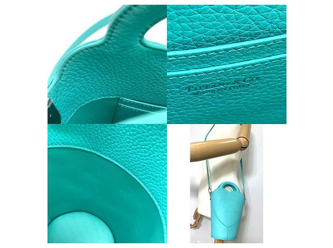 Bolsa crossbody mini de couro Tiffany & Co Azul - vista 5