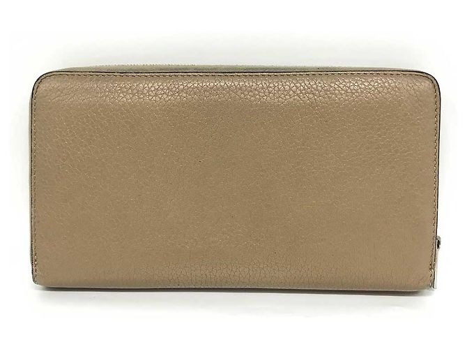 Céline Celine Beiger Leder Rundzip Langgeldbörse - Ansicht 2