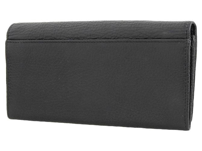 Cartera larga bifold de cuero Gucci negra Negro - vista 2