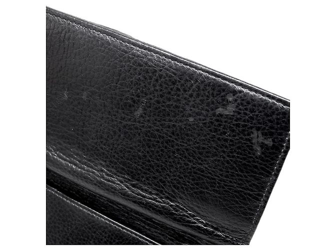 Cartera larga bifold de cuero Gucci negra Negro - vista 4