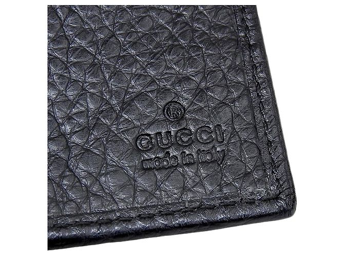 Cartera larga bifold de cuero Gucci negra Negro - vista 6