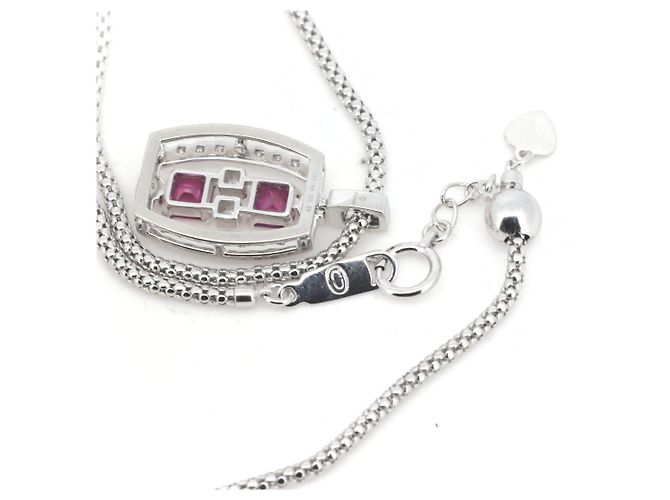 Autre Marque Collana in diamante rubino Concord Au750 Bianco - vista 3