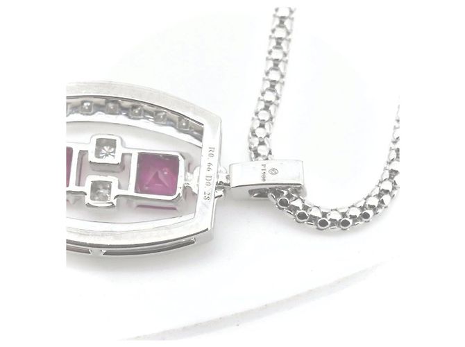 Autre Marque Collana in diamante rubino Concord Au750 Bianco - vista 4