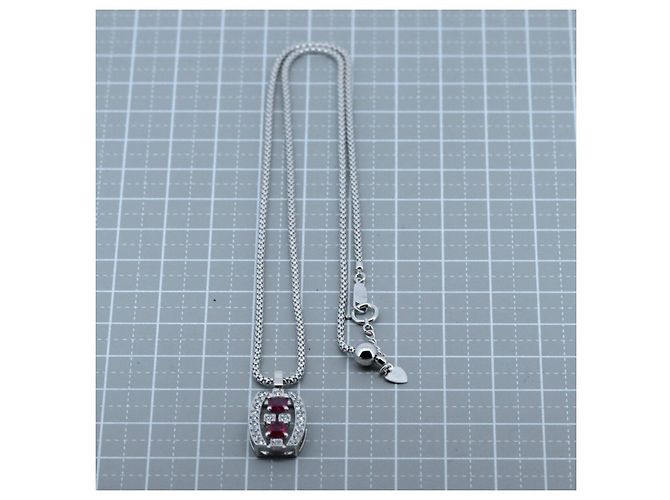 Autre Marque Collana in diamante rubino Concord Au750 Bianco - vista 5