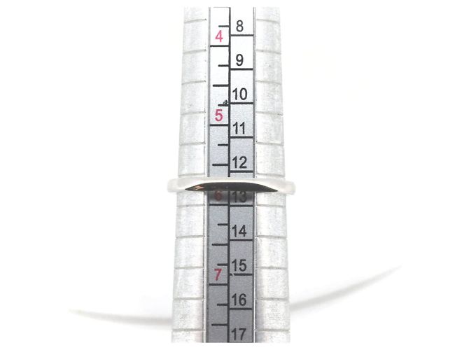 Autre Marque Gebrauchter Niwaka-Diamantring 0,20CT PT950 Platin Größe 11 - Ansicht 8