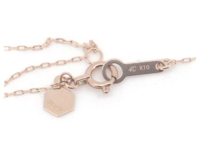 Autre Marque Collana in pietra semitrasparente con diamante 4℃ K10PG Rosa - vista 2