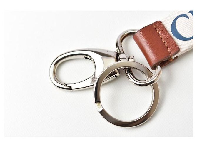 Chloé Portachiavi/Charm da borsa Motivo Topo Chloe, Naturale/Argento, 22cm - vista 2