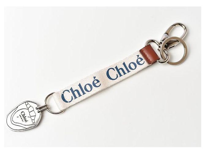 Chloé Portachiavi/Charm da borsa Motivo Topo Chloe, Naturale/Argento, 22cm - vista 7