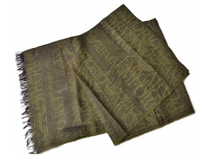 Bufanda de invierno Emporio Armani verde militar - vista 2