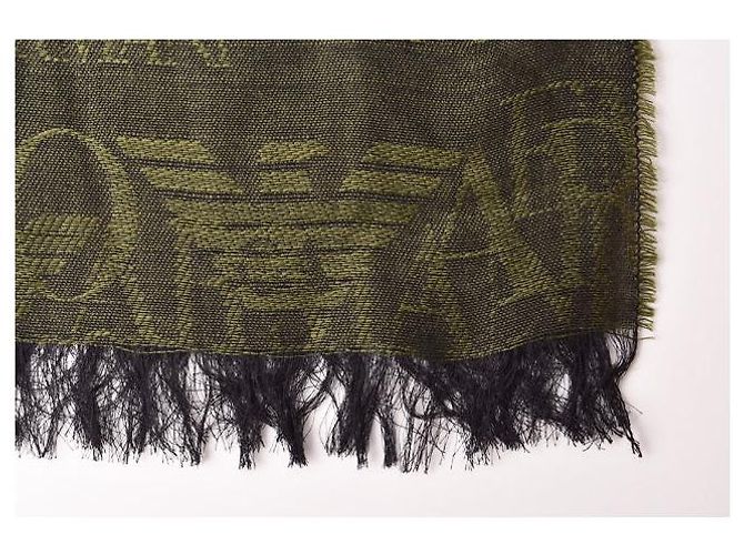 Bufanda de invierno Emporio Armani verde militar - vista 4