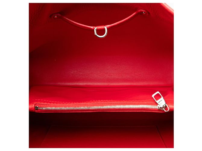 Borsa Louis Vuitton Capucines MM Rosso - vista 6