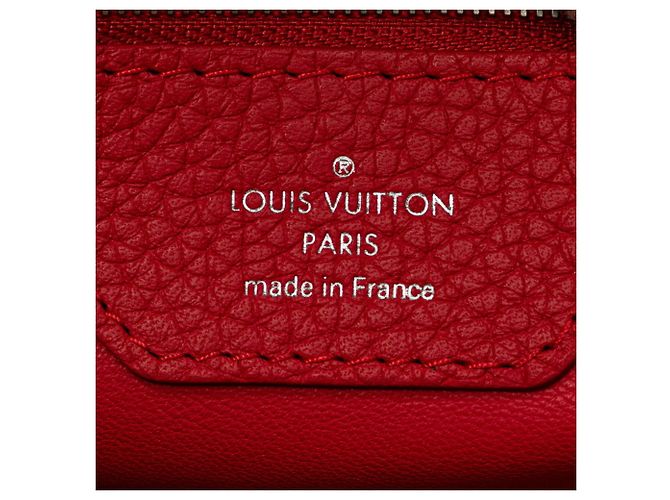 Borsa Louis Vuitton Capucines MM Rosso - vista 7