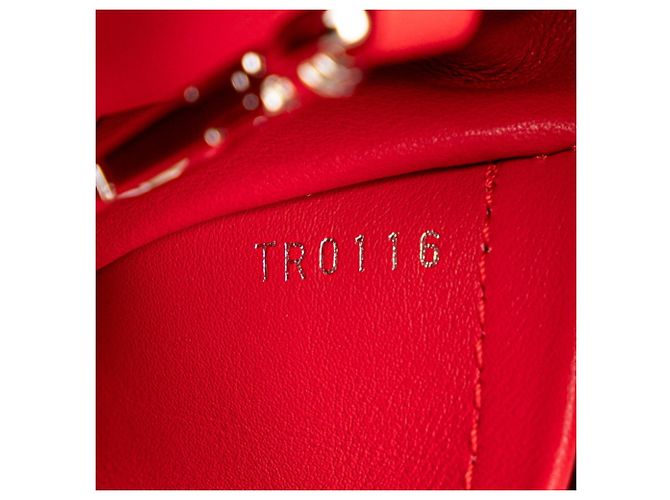 Borsa Louis Vuitton Capucines MM Rosso - vista 9
