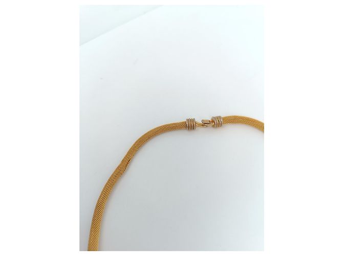 Collana Balenciaga placcata oro con smalto beige D'oro - vista 5