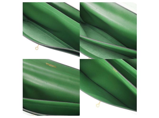 Hermès Borsa a tracolla Hermes Kelly Depeche 38 Verde - vista 11
