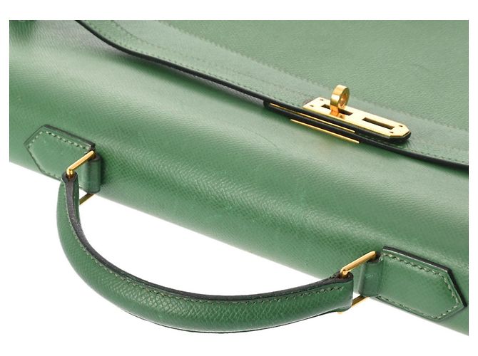Hermès Borsa a tracolla Hermes Kelly Depeche 38 Verde - vista 3