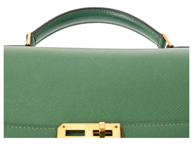 Hermès Borsa a tracolla Hermes Kelly Depeche 38 Verde - vista 4