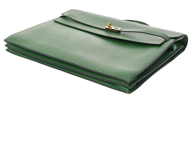 Hermès Borsa a tracolla Hermes Kelly Depeche 38 Verde - vista 5